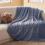 Bedsure Fleece Throw Blanket for Couch Blue - Lightweight Plush Fuzzy Cozy Soft Blankets and Throws for Sofa, 50x60 inches