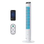 VonHaus Tower Fan 40" – Electric Standing Floor Fan for Cooling with WiFi, Smart Enabled with Alexa/Google Home, Remote Control, 12 Hour Timer, 70° Oscillation – For Home, Office, Living Room, Bedroom