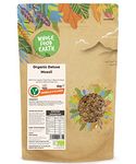 Wholefood Earth Organic Deluxe Muesli – A Blend of Flakes with Nuts, Seeds & Dried Fruit – 2 kg | GMO-Free | Vegan | High Fibre | Certified Organic