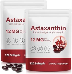ZUZOKKAHA Astaxanthin Supplements 12mg - 120 Softgels | Premium Natural Antioxidant from Microalgae | Eye, Skin, Brain, Joint, Heart & Immune Health Support | Non-GMO, Gluten-Free