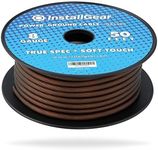 InstallGear 8 Gauge Wire (50ft) Copper Clad Aluminum CAA - Primary Automotive Wire, Car Amplifier Power & Ground Cable, Battery Cable, Car Audio Speaker Stereo, RV Trailer Wiring Welding Cable 8ga