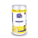 Core Clean Disinfecting Surface Wipes, Disinfectant Multi Purpose Wet Wipes for Sanitizing Surfaces, 100 Pulls, Lemon, Pack of 1