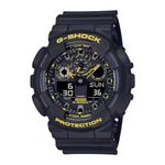 Casio G-Shock GA-100CY-1ADR Black & Yellow Analog-Digital Dial Black Resin Strap Men's Watch Shock and 200M Water Resistant G1486