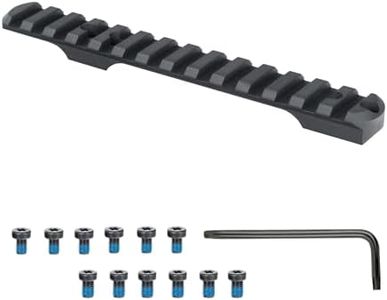 ohhunt 5.9 inch Picatinny Rail 0 MOA Rail Scope Mount Steel with 6-48 8-40 Screws Compatible with Savage 93,93R17,Mark II