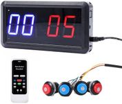 Ledbrigym Electronic Score Keeper Scoreboard with Remote for Cornhole Basketball Ping Pong Table Tennis Badminton Volleyball Baseball Billiard Squash Quiz Kids Electronic Digital Clock