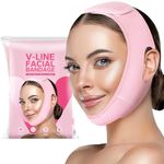Silicone V Face Mask Face Lift Up Belt Facial Slimming Bandage Mask Cheek,Chin,Belt Face Slim Lift Band Mask Double Chin Reducer For Women And Men Tightening Skin 1 Count