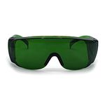 FreeMascot IPL 200nm-2000nm Laser Safety Glasses for Laser Hair Removal Treatment and Laser Cosmetology Operator Eye Protection (Green)