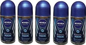 Nivea COOL KICK (PACK OF 5) Deodorant Roll-on - For Men (250 ml, Pack of 5)