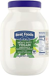 Best Foods Vegan Mayonnaise Jar Made with Non GMO Sourced Ingredients, No Artificial Flavors or Colors, No Cholesterol, Gluten Free, 1 Gallon (Pack of 1)