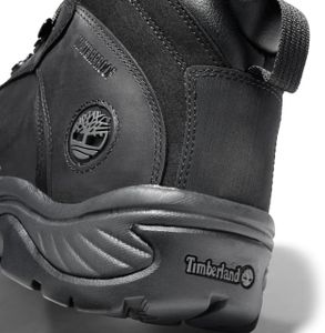 Timberland Men’s Flume Mid Boots, Black – Size 9.5 UK