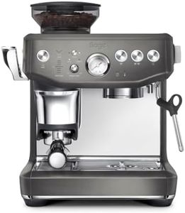 Sage - The Barista Express Impress - Kaffeemaschine mit manuellem Milchaufschäumer & integriertem Mahlwerk - Intelligente Dosierung, 25 Mahlgradeinstellungen - Schwarzer Edelstahl