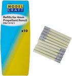 Modelcraft PBU1019/2/10 10 x 4 mm Glass Fibre Refills, Pack of 10, Silver