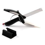 DSYJ Clever Cutter 2-in-1 Knife and Cutting Board Scissors