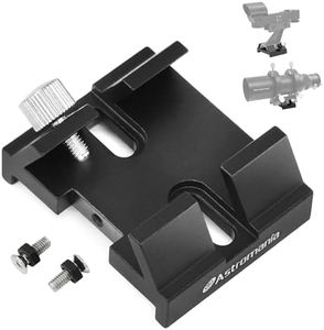 Astromania Schmidt-Cassegrain Finder Scope Base - Attach standard finder scope,Laser Pointer bracket or reflex sight bracket - The clamp in the bottom of dovetail base fits standard Vixen dovetail bar