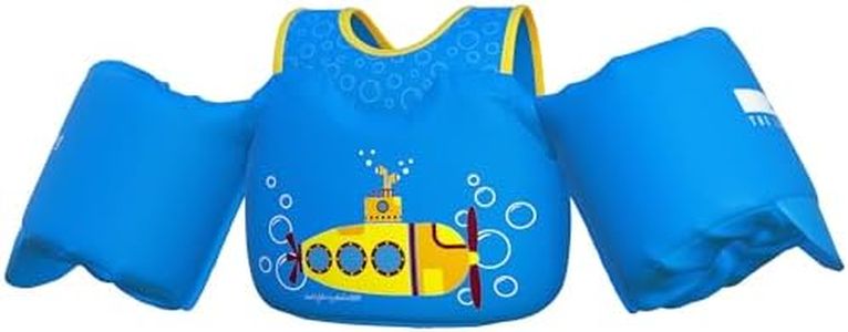 Coast Guard Approved Kids Life Jacket/Toddler Swim Vest,Toddler Floaties Boys and Girls Age 2-6 Years Old, 30-50 Pounds Children Water Wings Arm Floaties in Puddle/Sea/Pool/Beach (Submarine)