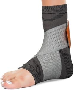 Vissco Ankler, 2 in 1 Anklet + Binder, Provides support & stability to the ankle for Sprain, Swelling Muscle & Ligament Injuries, Sports Injury- XL (Grey)