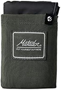 Matador Pocket Blanket - Green (Seats 2-4), Foldable Picnic Blanket, Concert Blanket, Festival Blanket, Sand Proof Beach Blanket with Stakes, Picnic Tarp, and Outdoor Blanket for Grass