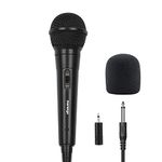 Marengo Handheld Wired Microphone, Cardioid Dynamic Vocal Mic with 13ft Cable and ON/Off Switch, Ideally Suited for Speakers, Karaoke Singing Machine, Amp, Mixer