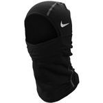 NIKE NNW16 carta Football WITH DRI-FIT TECHNOLOGY CONVERTIBLE FOLD-OVER DESIGN ALLOWS YOU TO ADJUST FACE COVERAGE WARM SPHERE FABRIC CIRCULATED HEAT FOR OPTIMAL TEMPERATURE, Black, One size