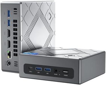 NiPoGi Mini PC Ιntel Core i5-12450H (jusqu'à 4,40 GHz), 16Go (8Go*2) DDR4 512Go SSD Mini PC, Mini Ordinateur de Bureau avec Ιntel UHD Graphique 1200 MHz, WiFi 6, 2X HDMI+ VGA, 4K UHD Mini Tower PC