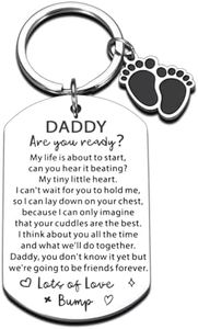 New Dad Gifts for Men New Dad Keychain Expecting Dad to Be Gifts for Husband from Wife Newborn Baby Shower Gifts for Daddy to Be from Baby Boy Girl Bump First Time Dad Fathers Day Christmas Presents,