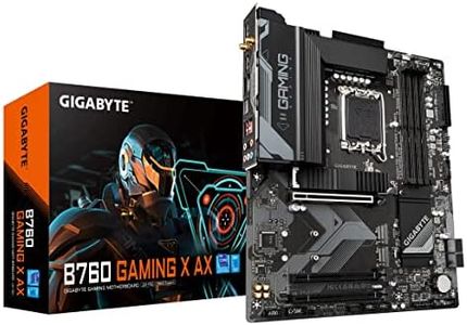 GIGABYTE B760 Gaming X AX (LGA 1700/ Intel/ B760/ ATX/DDR5/ M.2/ PCIe 4.0/ USB 3.2 Gen2X2 Type-C/AMD WiFi 6E/ 2.5GbE LAN/Q-Flash Plus/PCIe EZ-Latch/Motherboard)