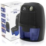 SA Products 500ml Dehumidifier Small Dehumidifier | Dehumidifiers for Home | Portable Dehumidifier and Air Purifier | Moisture Absorbers for Home, Dehumidifier for Bedroom, Bathroom (Black)