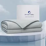 Dream Valley® Outlast® Cooling Comforter, All Season Full/King NASA-Grade Technology Cooling Blanket for Hot Sleepers Night Sweats, Q-Max > 0.45 Aerocool™ Breathable, Cool Grey, 106"x90"