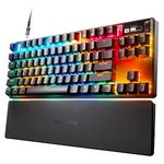 New SteelSeries Apex Pro TKL HyperMagnetic Gaming Keyboard - World's Fastest - Adjustable Actuation - Esports Tenkeyless - OLED Screen - RGB - PBT Keycaps - USB-C - 2023 Edition