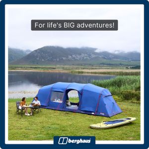 Berghaus Air 800 Nightfall 8-Person Tent – Inflatable Family Shelter