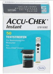 Accu-Chek Instant Blood Glucose Test Strips – Pack of 50