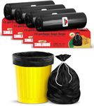 Shalimar Premium Garbage Bags Size 24 X 32 Inches (Large) 60 Bags (4 rolls) Dustbin Bag/Trash Bag - Black Color