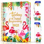 METEOROCK 2025 Weekly & Monthly Planner - Jan. 2025 - Dec. 2025, 6.3" X 8.5" Daily Planner Spiral Bound, Weekly Planners 2025 for Women Girls, Calendar Planner, Hardcover Agenda 2025 Planner