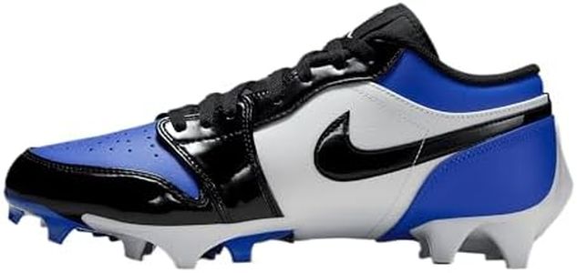 Jordan 1 Low TD Men's Football Cleat (FJ6245-401, Game Royal/White/Black) Size 10.5