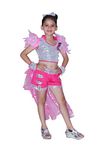 Pipravtra Dance Dress for Kids Latin/Hiphop/Salsa/Ballet/Spanish/Dragondance/Flamenco/Contemporary (Salsa Dance Dress)