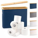 Lonbet - Toilet Paper Basket - Toilet Paper Storage - The Ultimate Bathroom Organizer - Bamboo Storage Basket, Toilet Paper Holder Basket, Bathroom Accessories Organizer