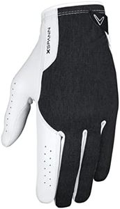 Callaway Golf Men's X-Spann Compression Fit Premium Cabretta Leather Golf Glove, Worn on Left Hand, Cadet Small