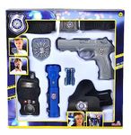 Simba 108102667 Patrol inc Belt, Pistol, Holster, Walkie-Talkie, Working Flashlight & Badge | Kids Police Costume Set | Ages 3+