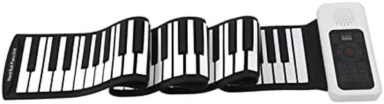 88 Keys Roll-Up Piano, ABS Flexible Electronic Keyboard Piano 128 Rhythms, Foldable Digital Music Piano For Kids And Beginner Keyboard Instrument Musical Instrument