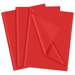 NEBURORA Red Tissue Paper for Gift Bags 60 Sheets Red Wrapping Tissue Paper Bulk 14 X 20 Inch Christmas Red Packaging Paper for Gift Wrap Filler Flower Crafts Birthday Wedding Valentine's Decor(Red)