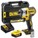 Dewalt DCF887P1 18V XR Brushless Impact Driver with 1 x 5.0Ah Battery Charger & Case