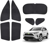 T TGBROS Privacy Sunshade Custom Fit for 2019-2023 2024 Toyota RAV4 Accessories Side Rear Window Full Set Car Sun Shades Foldable Blocks UV Rays Keep Your Vehicle Cool 7PCS