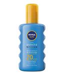 NIVEA Sun - Sun Spray with Tanning Activator, SPF 20 - Protect & Bronze - Natural Pro-Melanin Extract - Lightweight & Non-Greasy Formula - Normal Skin - 200ml