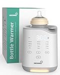 GROWNSY Bottle Warmer, 2025 Fast Baby Bottle Warmer for Breastmilk & Formula, Smart Temperature Control, with Timer, Thaw, Food Heater, Night Light, Chauffe Biberon for All Bottles