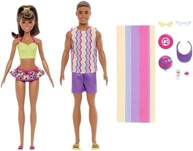 Barbie Style Fashion Dolls Set, Beach Inspired Looks