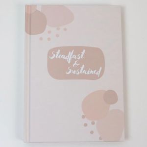 Steadfast and Sustained Bible Notes Journal Guided Devotional and Prayer Notebook for Women - SOAP Scripture, Takeaways, Notes - Gift Idea