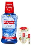 Colgate Plax Antibacterial Mouthwash, 24/7 Fresh Breath - Pack of 250ml, (Complete Care) & Colgate Vedshakti Mouth Protect Spray - 10gm,Pack of 1