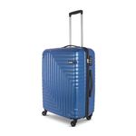 American Tourister Ivy Nxt 79Cm Large Hardside Polycarbonate 4 Wheel Spinner Check-in Suitcase with Multi-Stage Telescopic Trolley and Mounted TSA Lock for Women & Men - Blue