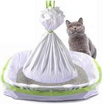 Cat Litter Box Liners Disposal Bags, Jumbo Drawstring Cat Litter Pan Bags Heavy Duty, Durable Thickened Litter Bags for Cats,Litter Box Bags Liners Cat Litter Tray Liners(7 Pack)