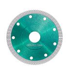 Supper Thin 7” inch Diamond Saw Blade 7” Wet and Dry Cutting Disc Wheel for Cutting Porcelain Tiles Granite Marble Ceramics Works with Angle Grinder and Tile Saw